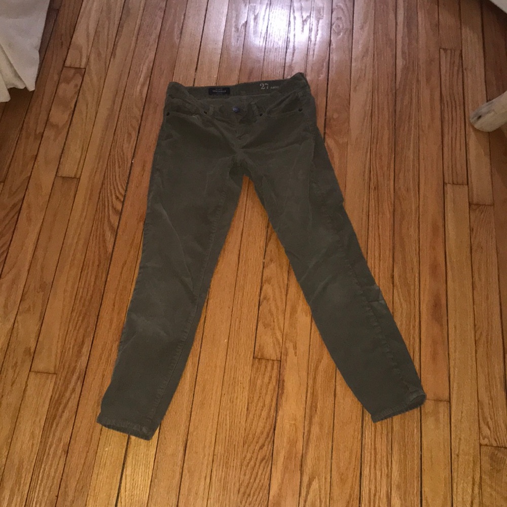 Jcrew Toothpick Corduroy Pants